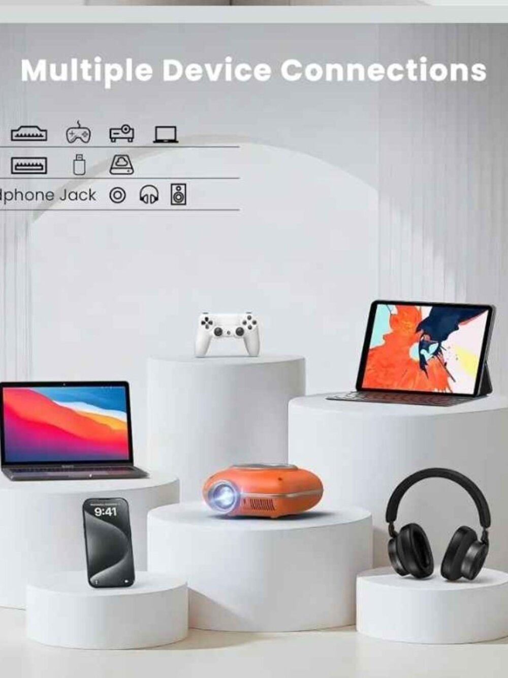 Portable Mini Projector - Picture 2 of 6